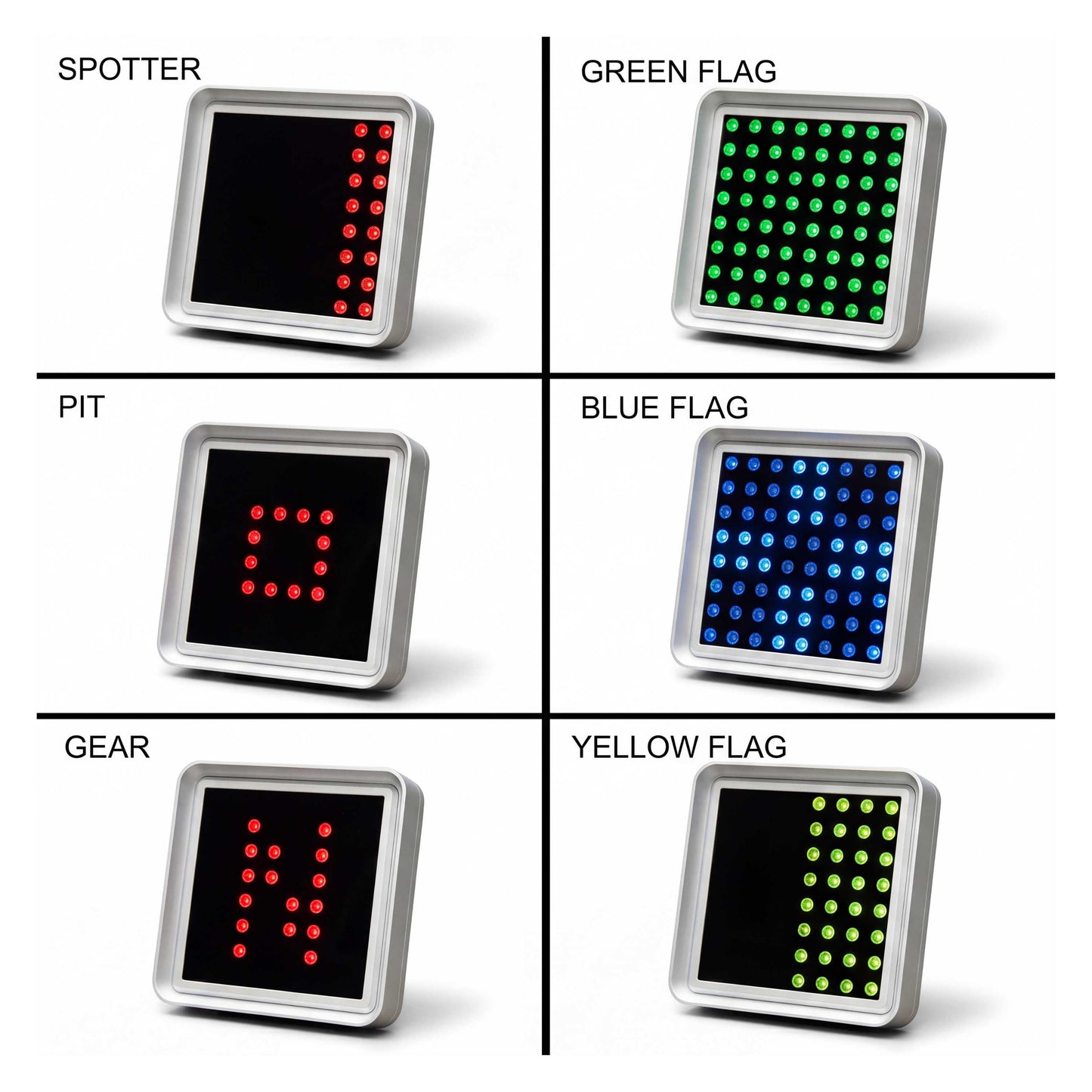 KCLAB- CNC Machined LED RGB Sim Display